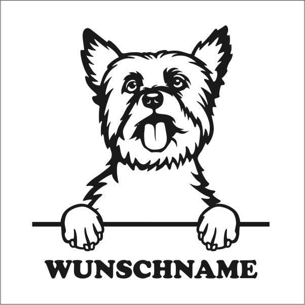 Yorkshire Terrier Autoaufkleber │My-Foil Online Shop