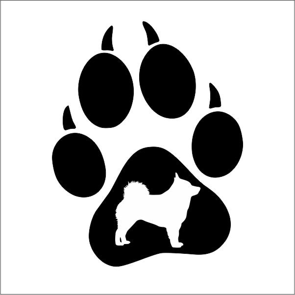 Schipperke Aufkleber Hundepfote │My-Foil Online Shop