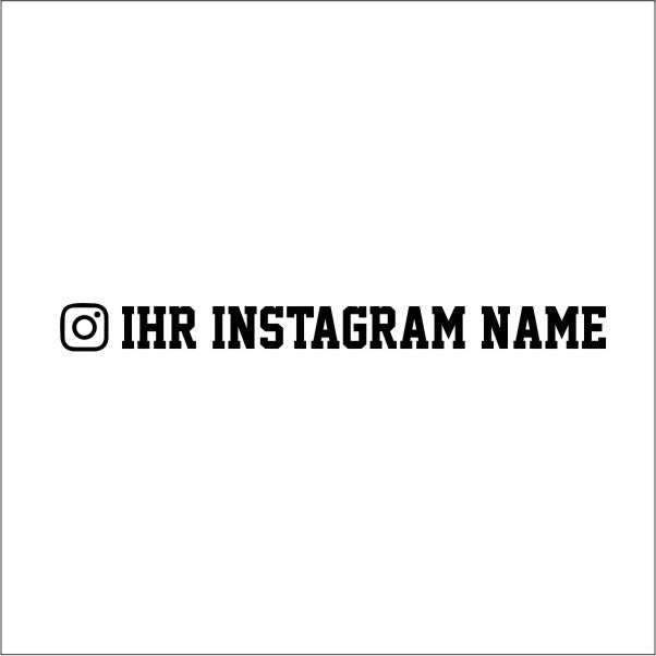 Instagram Aufkleber mit Namen fürs Auto Tuning Logo Car Sticker