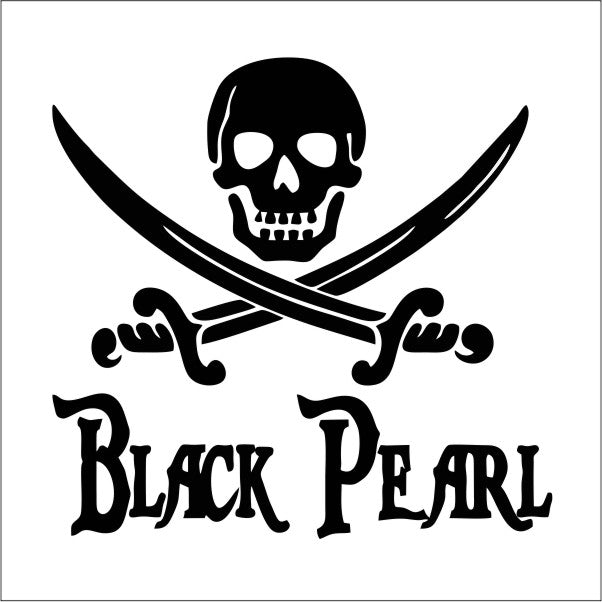 Black Pearl Autoaufkleber Heckscheibenaufkleber 40 cm Auto