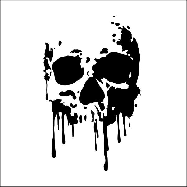 Totenkopf-Skull Drop Autoaufkleber │My-Foil Online Shop