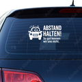 Abstand halten so gut kennen wir uns nicht Aufkleber - Beispielansicht