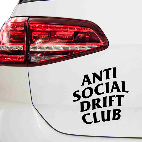 Anti Social Drift Club Aufkleber - Beispielansicht