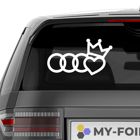 Audi King Aufkleber - Beispielansicht