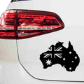 Australien mit Flagge Aufkleber - Beispielansicht