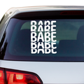 Babe Beach Aufkleber - Beispielansicht