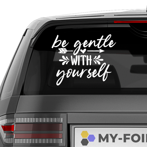 Be Gentle With Yourself Aufkleber - Beispielansicht