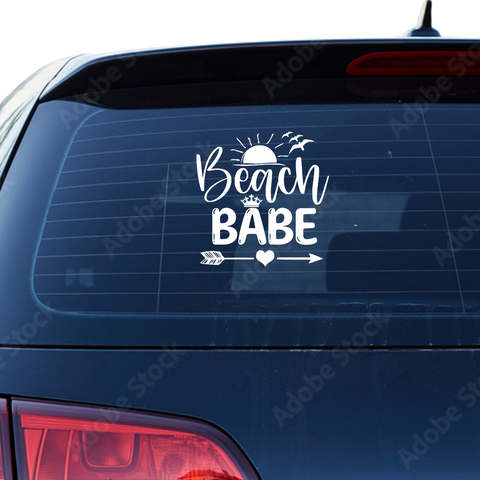 Beach Babe Aufkleber Nr 2 - Beispielansicht