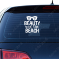 Beauty and the Beach Aufkleber - Beispielansicht