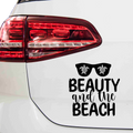 Beauty and the Beach Aufkleber - Beispielansicht
