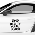 Beauty and the Beach Aufkleber - Beispielansicht