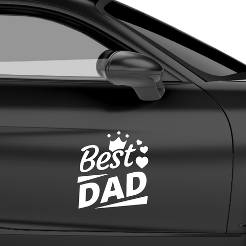 Best Dad Aufkleber Nr 1 - Beispielansicht