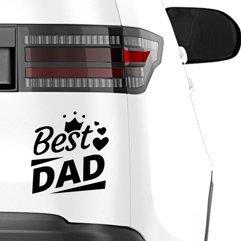 Best Dad Aufkleber Nr 2 - Beispielansicht
