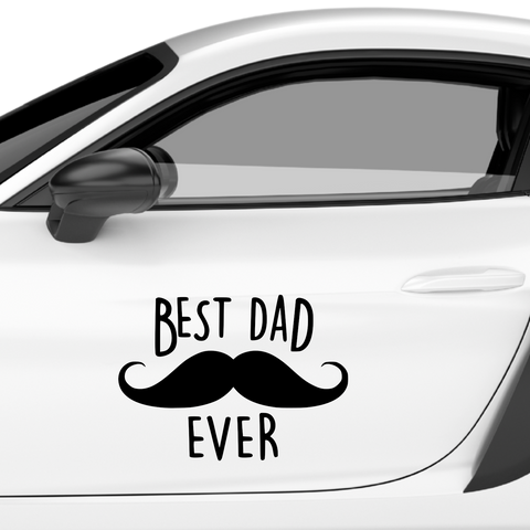 Best Dad ever Aufkleber Nr 1 - Beispielansicht