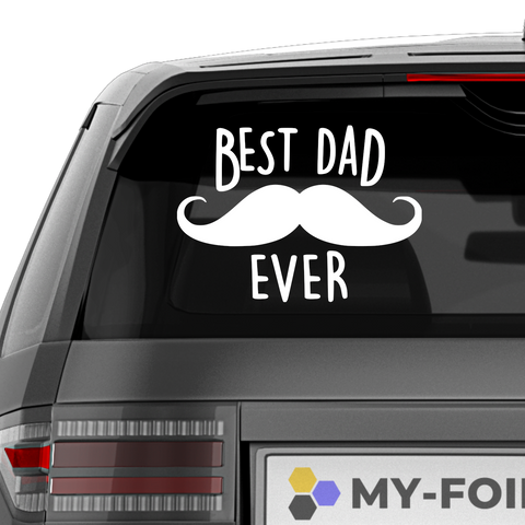 Best Dad ever Aufkleber Nr 1 - Beispielansicht
