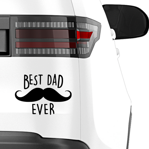 Best Dad ever Aufkleber Nr 1 - Beispielansicht