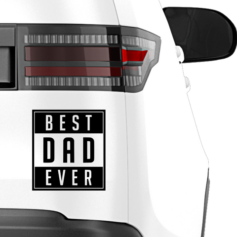Best Dad ever Aufkleber Nr 2 - Beispielansicht