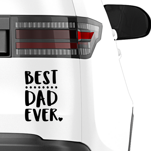 Best Dad ever Aufkleber Nr 3 - Beispielansicht