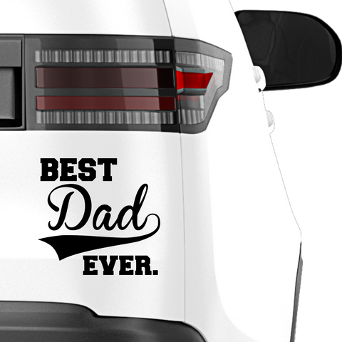 Best Dad ever Aufkleber Nr 4 - Beispielansicht