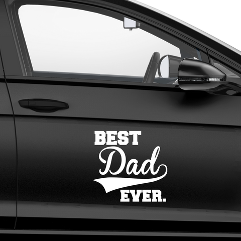 Best Dad ever Aufkleber Nr 4 - Beispielansicht
