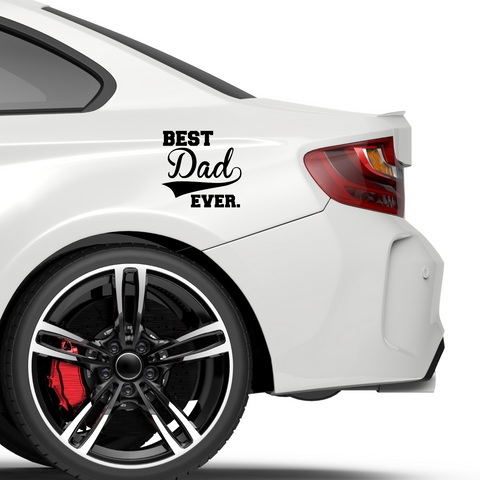 Best Dad ever Aufkleber Nr 4 - Beispielansicht