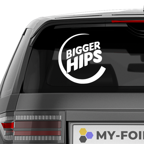 Bigger Hips Burger King Fakelogo Aufkleber - Beispielansicht