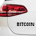 Bitcoin Schriftzug Nr.2 Aufkleber - Beispielansicht