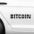 Bitcoin Schriftzug Nr.2 Aufkleber - Beispielansicht