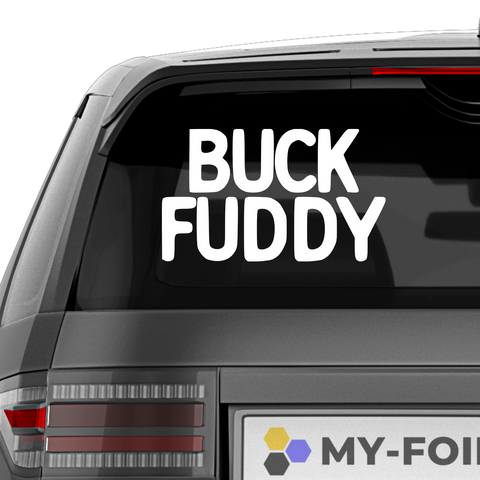 Buck Fuddy Aufkleber - Beispielansicht