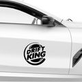 Burgerking Driftking Aufkleber - Beispielansicht