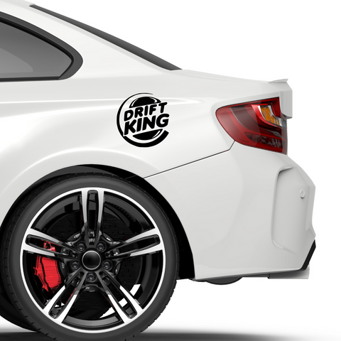 Burgerking Driftking Aufkleber - Beispielansicht