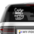 Camp more worry less Aufkleber Nr 2 - Beispielansicht