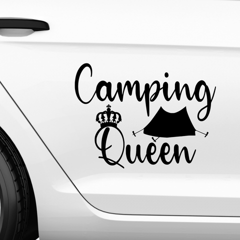 Camping Queen Aufkleber - Beispielansicht