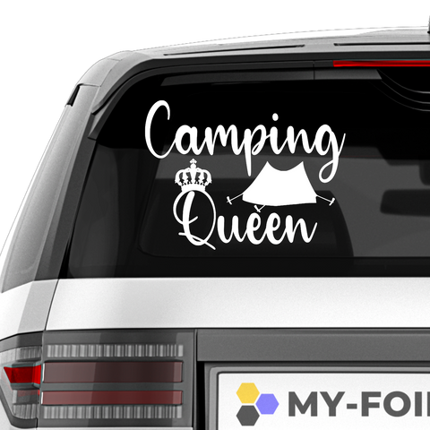 Camping Queen Aufkleber - Beispielansicht