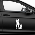 Dad and Sidekick Aufkleber - Beispielansicht