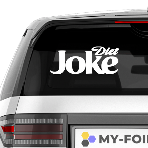 Diet Joke Diet Coke Fakelogo Aufkleber - Beispielansicht