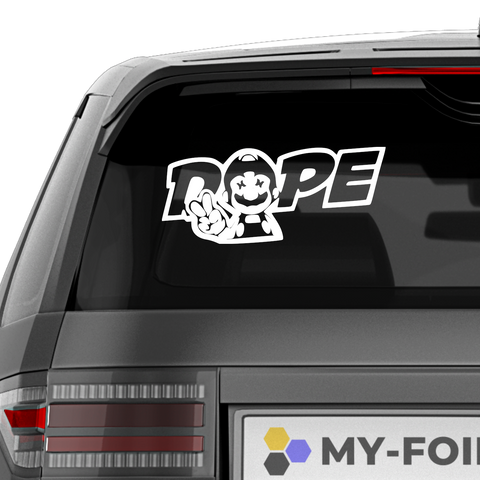 Dope Artwork Crazy Clown Aufkleber - Beispielansicht