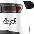 Dope Schrift Nr.2 Aufkleber - Beispielansicht