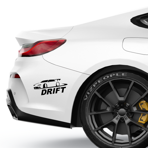 Drift out Car Aufkleber - Beispielansicht