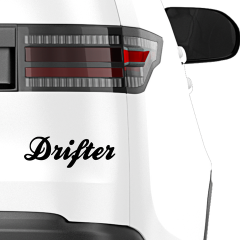 Drifter geschwungen Aufkleber - Beispielansicht