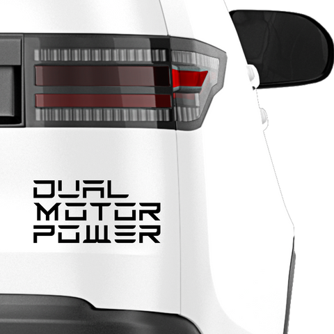 Dual Motor Power Blocksatz Aufkleber - Beispielansicht