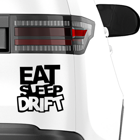 Eat Sleep Drift Aufkleber - Beispielansicht