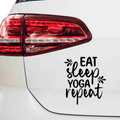 Eat Sleep Yoga Repeat Nr. 2 Aufkleber - Beispielansicht