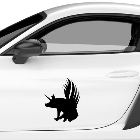 Einhorn Aufkleber Nr 8 - Beispielansicht