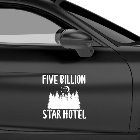 Five Billion Star Hotel Aufkleber - Beispielansicht
