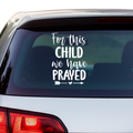 For this Child we have prayed Aufkleber - Beispielansicht