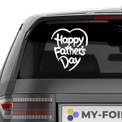 Happy Fathers day Aufkleber Nr 3 - Beispielansicht