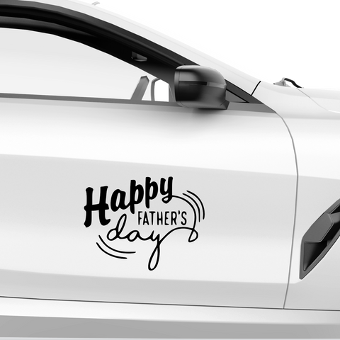Happy Fathers day Aufkleber Nr 4 - Beispielansicht