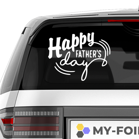 Happy Fathers day Aufkleber Nr 4 - Beispielansicht
