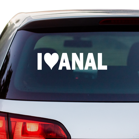 I Love Anal Aufkleber - Beispielansicht